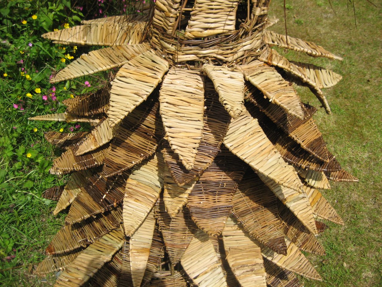 Blodeuwedd willow sculpture