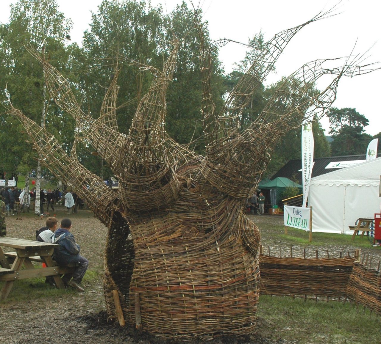 Ancient Oak willow sculpture at Royal Welsh Show